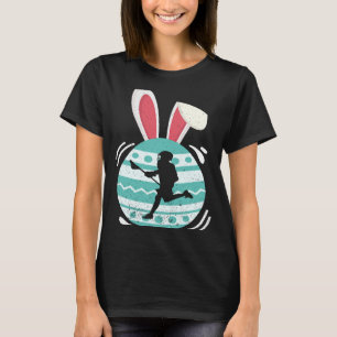 Cute Lacrosse  Easter Eggs Bunny Costume Easter Da T-Shirt
