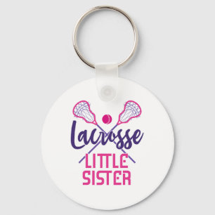 Cute Lacrosse Little Sister Keychain