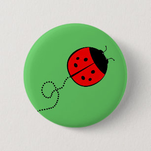 Cute Lady Bug Button