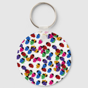 Cute Lady Bug Design Keychain