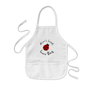 Cute Lady Bug Personalized Mimi's Little Love Bug Kids Apron
