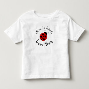 Cute Lady Bug Personalized Mimi's Little Love Bug Toddler T-shirt