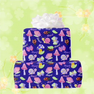 Cute Lady Bugs Personalize Name Gift Cute Wrapping Paper
