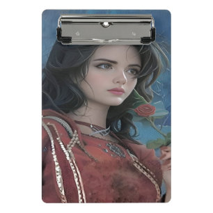 Cute Lady Mini Clipboard