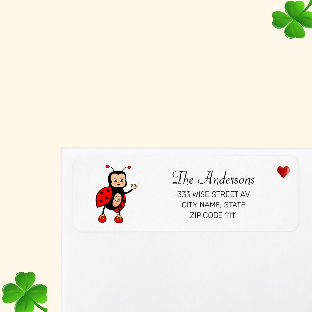 Cute Ladybug and heart on White (Creator Uploaded)