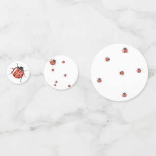 Cute Ladybug Baby Shower Confetti