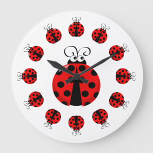 Cute Ladybug Clock