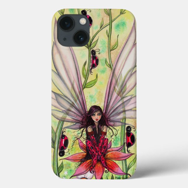 Cute Ladybug Fairy Fantasy Illustration Case-Mate iPhone Case (Back)