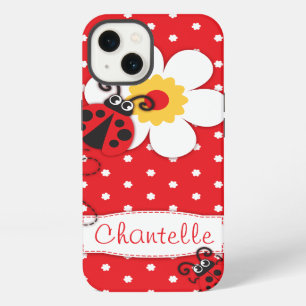 Cute ladybug girls name red iphone 5 case
