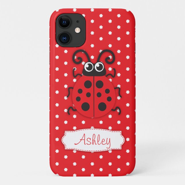 Cute ladybug girls name red iphone Case-Mate iPhone case (Back)