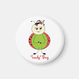 Cute Ladybug Girly Fashion Magnet