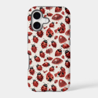 Cute Ladybug Hearts Lovebug Handdrawn Illustration