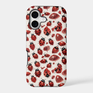 Cute Ladybug Hearts Lovebug Handdrawn Illustration