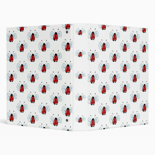 Cute Ladybug Illustration Binder