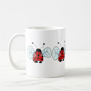 Cute Ladybug Illustration Coffee Mug