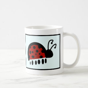 Cute Ladybug Illustration Coffee Mug