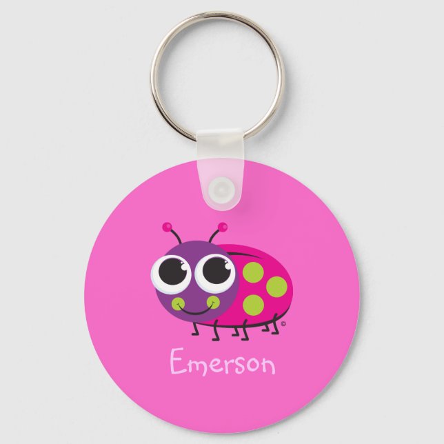 Cute Ladybug Keychain (Front)