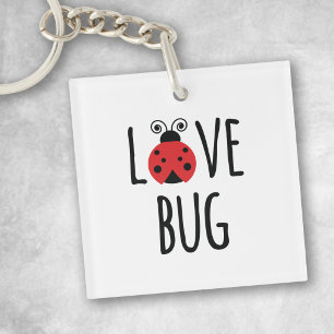 Cute Ladybug - Love Bug Valentines Day Gift Keychain