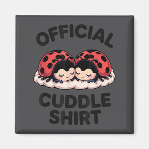 Cute Ladybug Love Cuddle Magnet