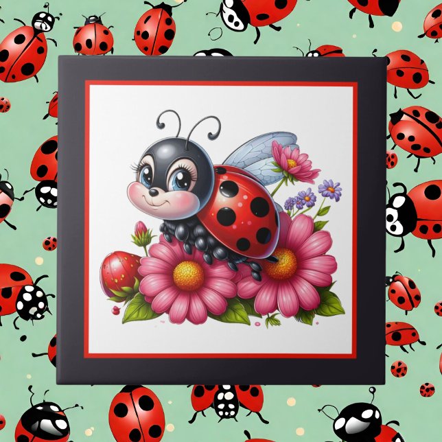 Cute ladybug lovers crafting  tile (Creator Uploaded)