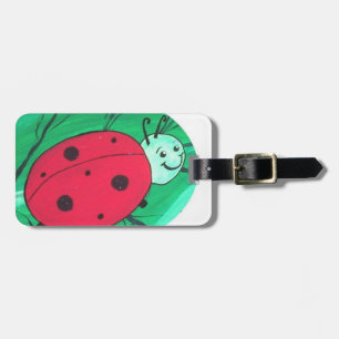 Cute Ladybug Luggage Tag