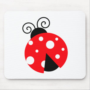 Cute Ladybug Mouse Pad