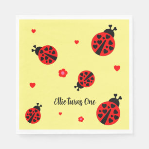 Cute Ladybug Paper Napkin