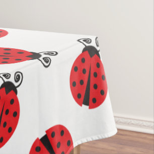 Cute Ladybug Pattern Tablecloth