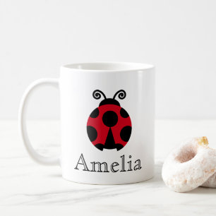 Cute Ladybug Personalized  Coffee Mug