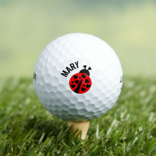 Cute Ladybug Personalized Golf Ball