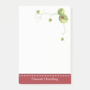 Cute Ladybug Personalized Note Pad