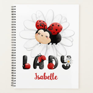 Cute Ladybug personnalisable Girl Planner