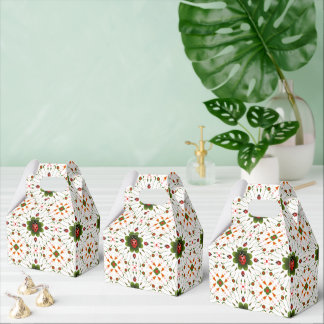 Cute Ladybug Red White Green  Favor Box