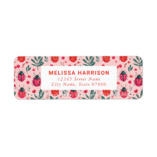 Cute Ladybug Return Address Labels