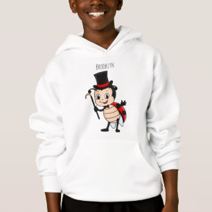 Cute ladybug with top hat and tie cartoon