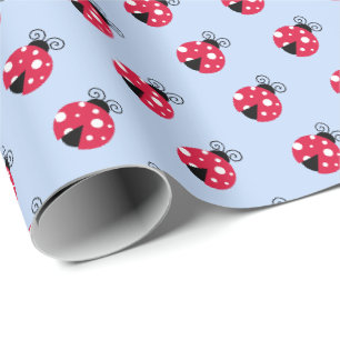 Cute Ladybug Wrapping Paper
