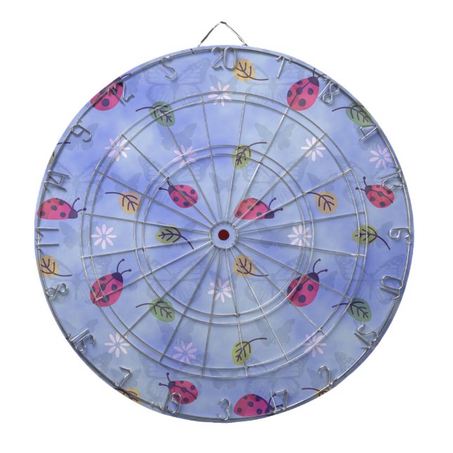 Cute Ladybugs Dartboard (Front)