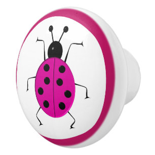 Cute Ladybugs for Kids Ceramic Knob