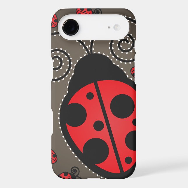 Cute Ladybugs iPhone 4 Case-Mate Tough Case (Back)