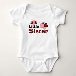 Cute Ladybugs Little Sister Baby Bodysuit