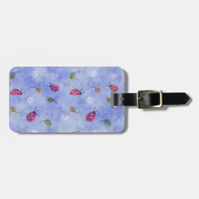Cute Ladybugs Luggage Tag (Front Horizontal)