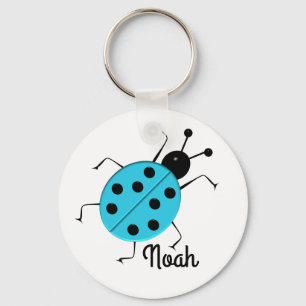 cute ladybugs, personalized keychain