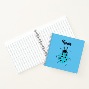 cute ladybugs, personalized  notebook