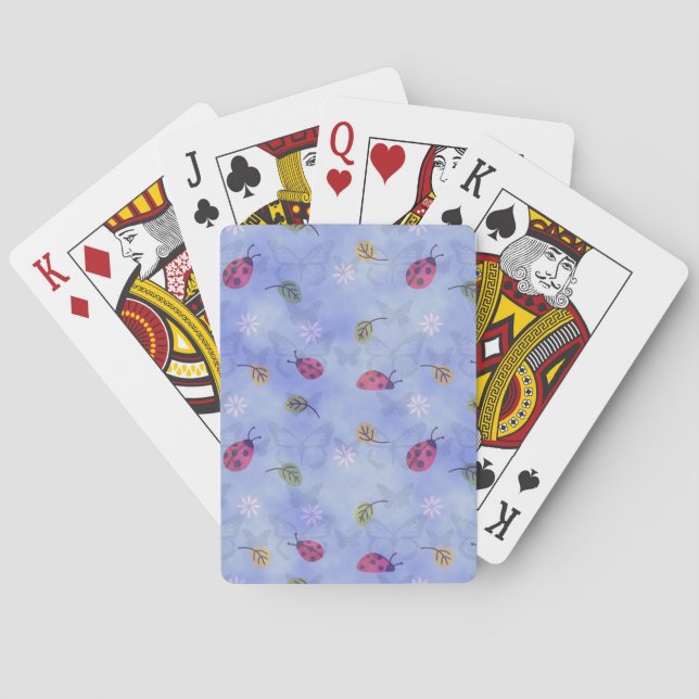 Cute Ladybugs Playing Cards (Back)