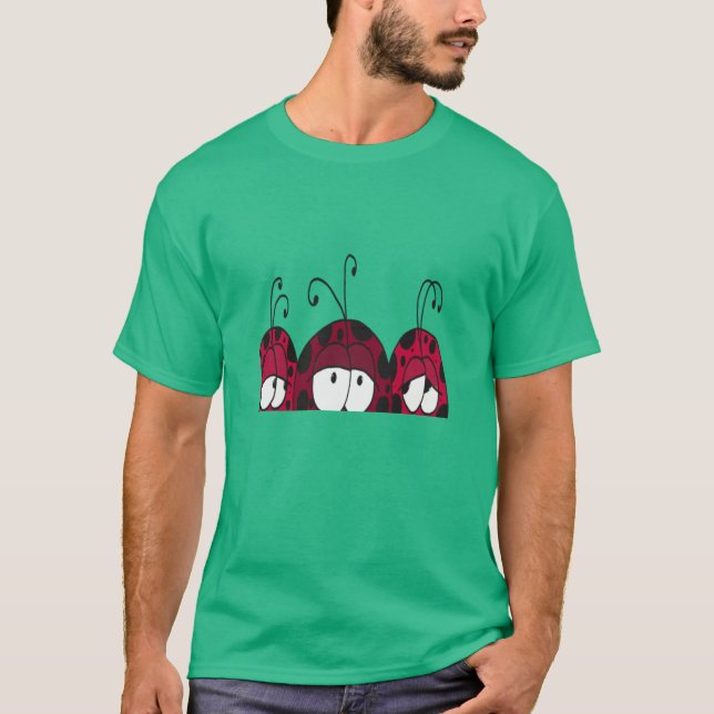 Cute Ladybugs T-Shirt (Front)