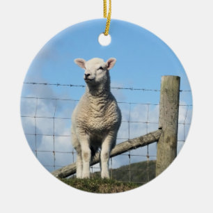 CUTE LAMB  CERAMIC ORNAMENT