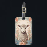 Cute Lamb Delicate Pastel Floral Luggage Tag<br><div class="desc">Travel with a touch of soft countryside charm using this Cute Lamb Delicate Pastel Floral Luggage Tag, featuring an adorable lamb surrounded by delicate pastel flowers. The gentle color palette and dreamy floral details create a sweet, calming design that makes your luggage stand out in style. Perfect for suitcases, carry-ons,...</div>