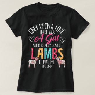 Cute Lamb Lover Gift for Girls and Women T-Shirt