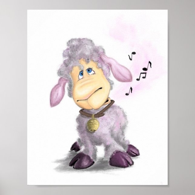 Cute Lamb Poster (Front)