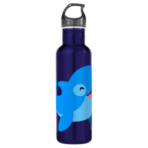 Cute Laughing Cartoon Dolphin 710 Ml Water Bottle